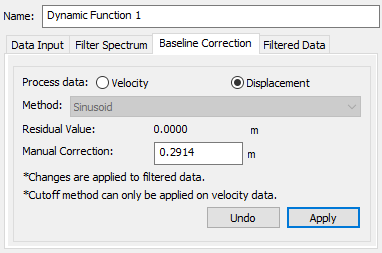 Dynamic Function 1 dialog