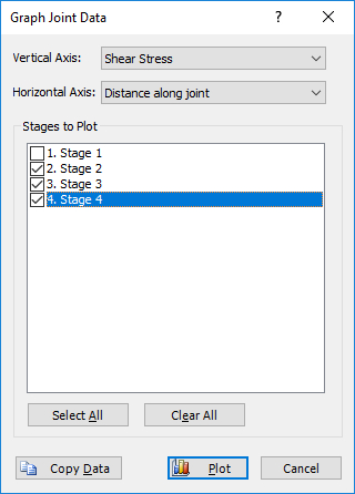 Graph Joint Data dialog