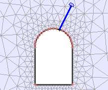 Bolt faceplate applied incorrectly (inside rock)
