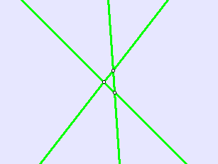 Three vertices merged into one using Geometry Cleanup 
