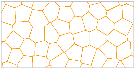 Voronoi joint network, medium regular polygons