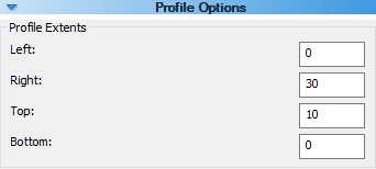 Profile Extents input in sidebar 