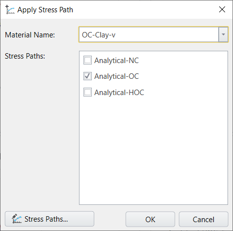 Apply Stress Path dialog