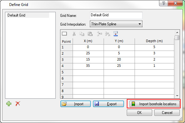 Groundwater Grid dialog in Settle3