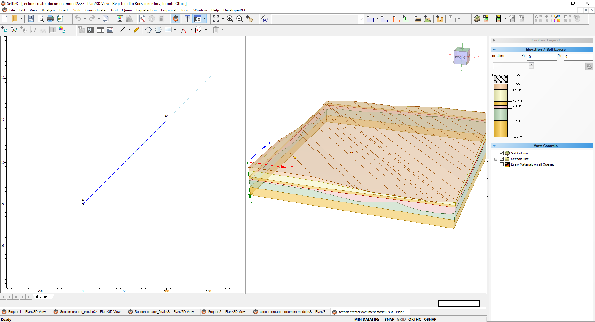 Section creator examples