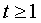 Conditional Statement of Variable t