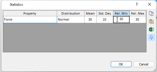 Statistics Dialog