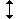 two way arrow symbol that points up and down